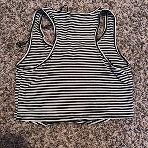 Striped forever 21 crop top